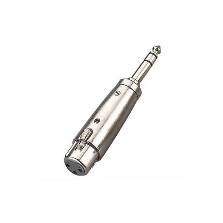 Adattatore XLR Femmina - Jack 6.3mm Maschio Stereo