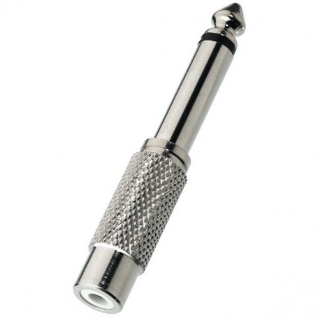 Adattatore in Metallo Jack 6.3mm Maschio - RCA Femmina