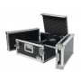 PROEL Flight Case 4 Unità Rack 19" con Supporto Mixer Inclinabile