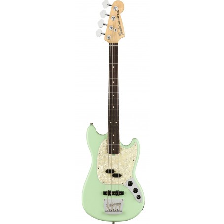 FENDER American Performer Mustang Bass RW Satin Surf Green