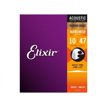 ELIXIR 16002 Nanoweb Extra Light Phosphor Bronze 010/047