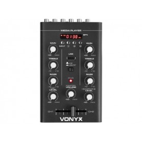 VONYX Mixer 2-Channel USB/MP3/Bluetooth