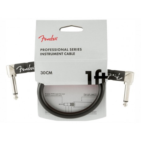 FENDER Professional Series Instrument Cable Black (30 centimetri)