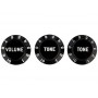 FENDER Stratocaster 3 Knobs 1 Volume/ 2 Toni Black