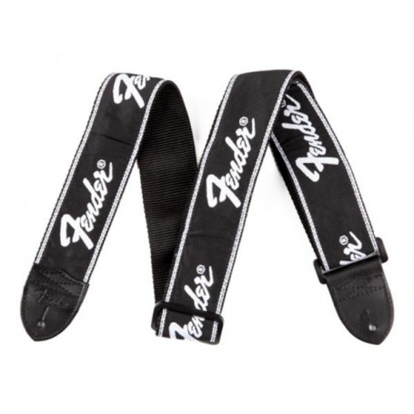 FENDER Running Logo Strap Black