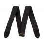 FENDER Cotton/Leather Strap Black