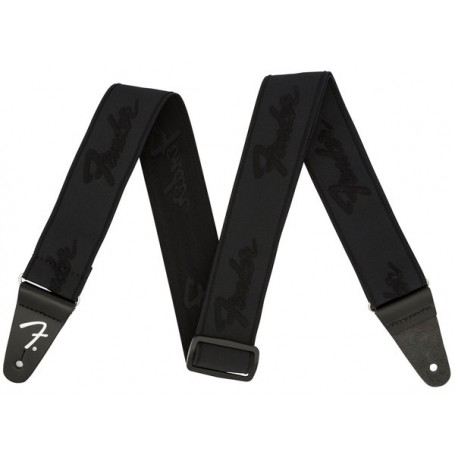 FENDER Weighless Strap Running Logo B/B