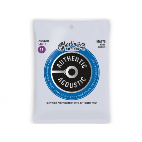 MARTIN MA175 Authentic SP 80/20 Bronze Custom Light 011/052