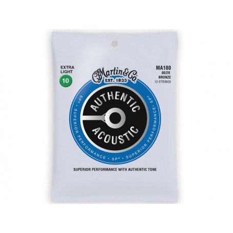 MARTIN MA180 Authentic SP 80/20 Bronze Extra Light 010/047