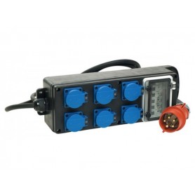 PROEL SDC350 Power box portatile spina 32A /6 uscite Schuko 16A