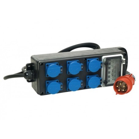 PROEL SDC350 Power box portatile spina 32A /6 uscite Schuko 16A