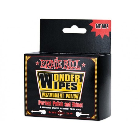 ERNIE BALL Wonder Wipes Instrument Polish (6 Pack)