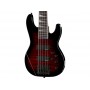 JACKSON JS3VQ Concert Bass AH Tansparent Red Burst