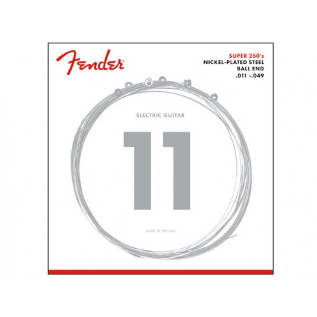FENDER 250R Super 250 Guitar Strings Nickel Plated Steel (ball end)