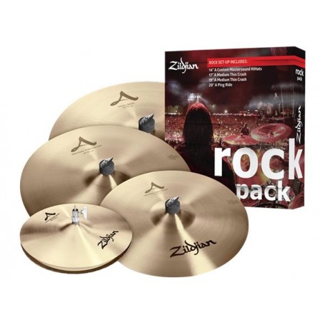 ZILDJIAN 5A "Rock" (A0801R): Ride + Hi-Hat + 2 Crash Pack