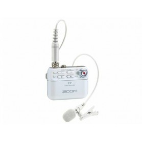 ZOOM F2 Field Recorder & Lavalier Microphone (White)