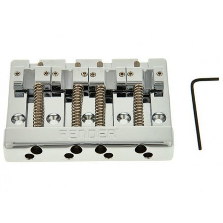 FENDER HiMass 4-String Bass Bridge Assembly with Brass Saddles