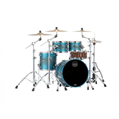 MAPEX Se504xbpt Saturn Evolution Birch Fusion 4 Pezzi Exotic Azure Burst