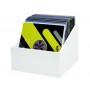 GLORIOUS Record Box 110 Advanced White BOX IN LEGNO PER 110 VINILI BIANCO