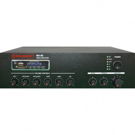 MA-60 - Mixing Amplifier 60Watt, MP3, USB/SD, FM Tuner, Bluetooth
