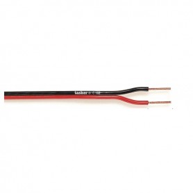 Tasker Piattina Rosso/Nera 2x0,75 100mt