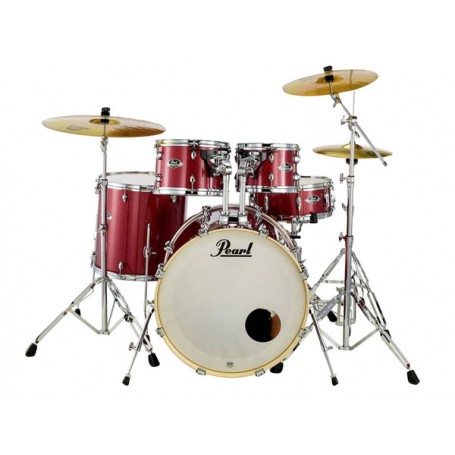 PEARL EXX725SBR/C704 Export Fusion Black Cherry Glitter con Set Sabian SBR