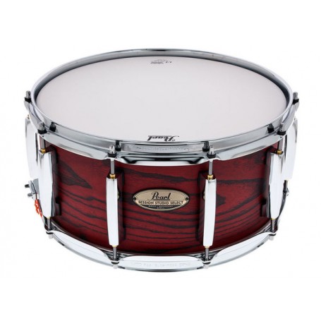 PEARL STS1465S/C847 Session Studio Select 14x6.5 Snare Drum Scarlet Ash