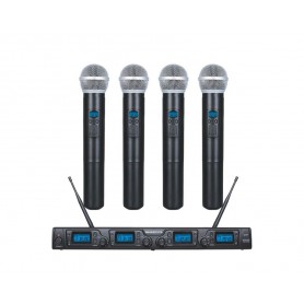 ZZIPP TXZZ640 Set Microfonico UHF / 4 Palmari