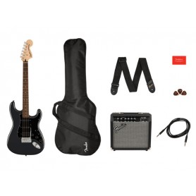 FENDER Squier Affinity Stratocaster HSS LRL Charcoal Frost Metallic Pack