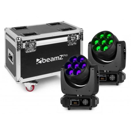 BEAMZ Mhl740 Mov Head Zoom 7x40w 2pcs Fc