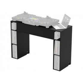 Tavolo DJ con Riser 120 x 60 H 90 cm Console Stage DJ Portatile in