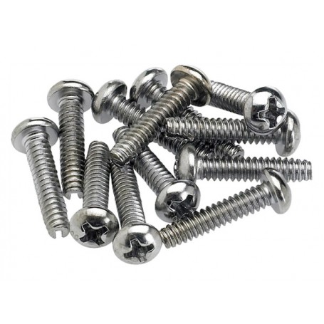 FENDER Pickup and Selector Switch Mounting Screws Chrome (12pcs)