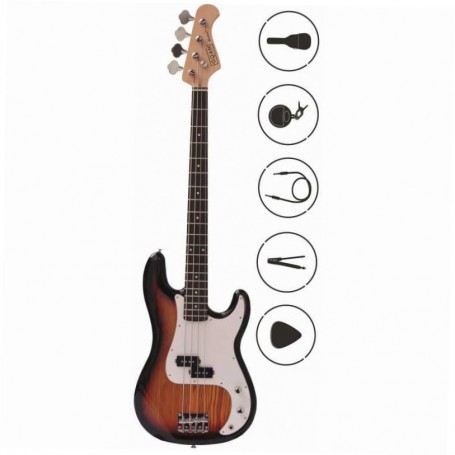 OQAN QBE-PB35 SB KIT CON BASSO ELETTRICO, ACCORDATORE, BORSA E ACCESSORI