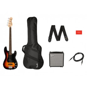 FENDER Squier Affinity Precision PJ Bass LRL 3-Color Sunburst R15 Pack