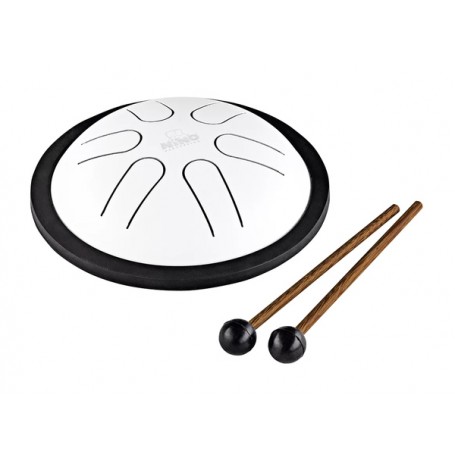 NINO PERCUSSION NINO980WH 6" Mini Melody Steel Tongue Drum White