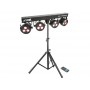 MAX Partybar 4 3xLED RGBW con stand