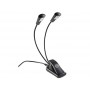 KONIG & MEYER 12245 Music Stand light Double4 LED FlexLight Set Black