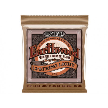 ERNIE BALL 2153 Earthwood Phosphor Bronze Acoustic 12-Strings