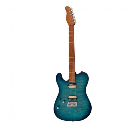 LARRY CARLTON T7 FM TBL Trans Blue (left handed)