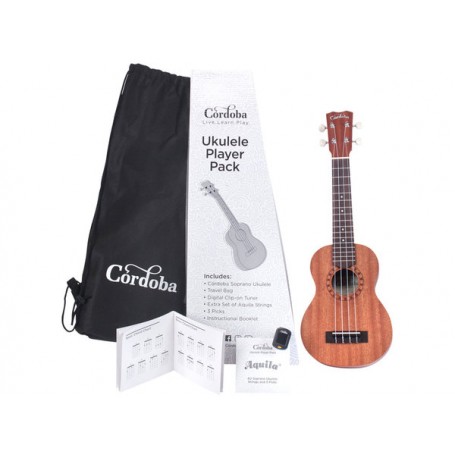 CORDOBA Ukulele Player Pack Soprano