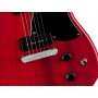 FENDER Squier Paranormal Strat-O-Sonic LRL Crimson Red Transparent
