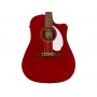 FENDER Redondo Player WN White Pickguard Candy Apple Red