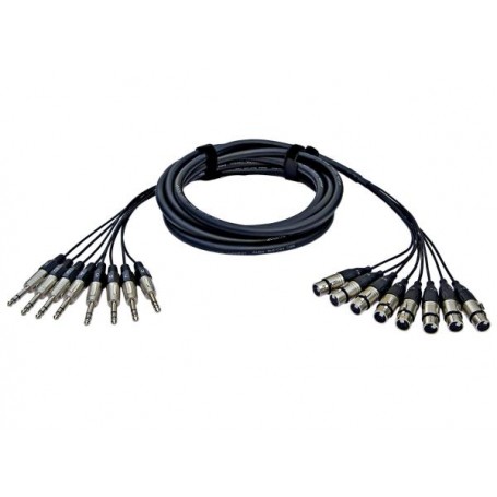 ALVA X8T8PRO5 Multicore 8 XLR F - Jack TRS M 5mt