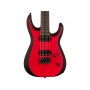JACKSON Pro Plus Series Dinky Modern MDK7 HT EB Satin Red With Black Bevels