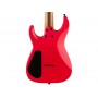 JACKSON Pro Plus Series Dinky Modern MDK7 HT EB Satin Red With Black Bevels
