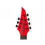 JACKSON Pro Plus Series Dinky Modern MDK7 HT EB Satin Red With Black Bevels