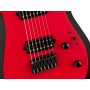JACKSON Pro Plus Series Dinky Modern MDK7 HT EB Satin Red With Black Bevels