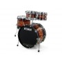 TAMA WBS42S-MBR Walnut/Birch Starclassic Shell Kit Molten Brown Burst