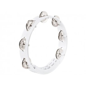 MEINL HTT8WH 8" Tambourine 1 Row White