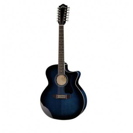 GUILD F-2512CE Deluxe Maple Dark Blue Burst